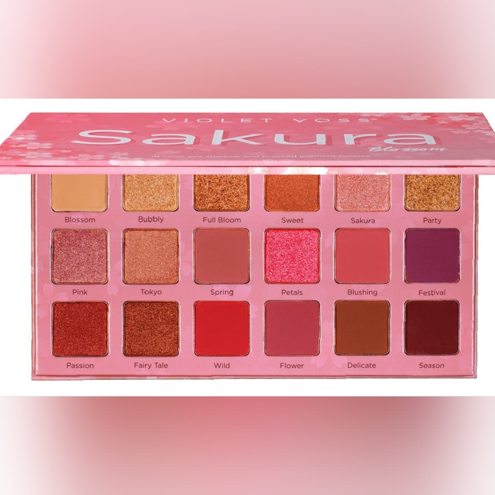 Violet Voss Sakura eyeshadow palette 18 shades